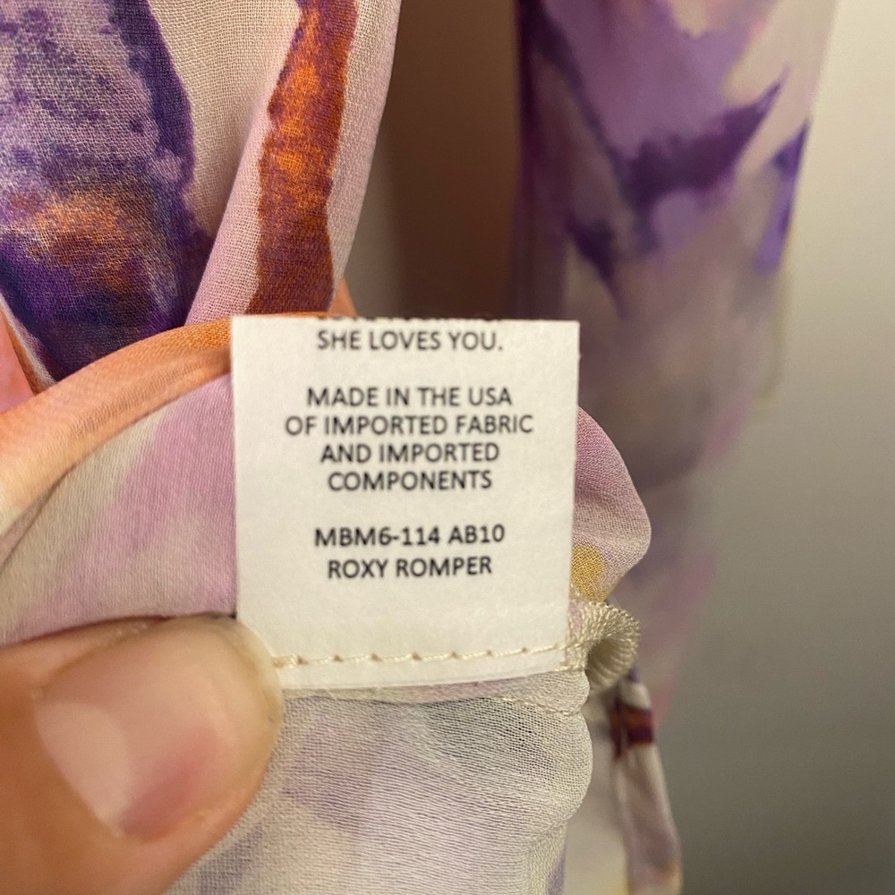 Show Me Your MuMu Romper Shorts V Neck Floral Size Small - Picture 14 of 15